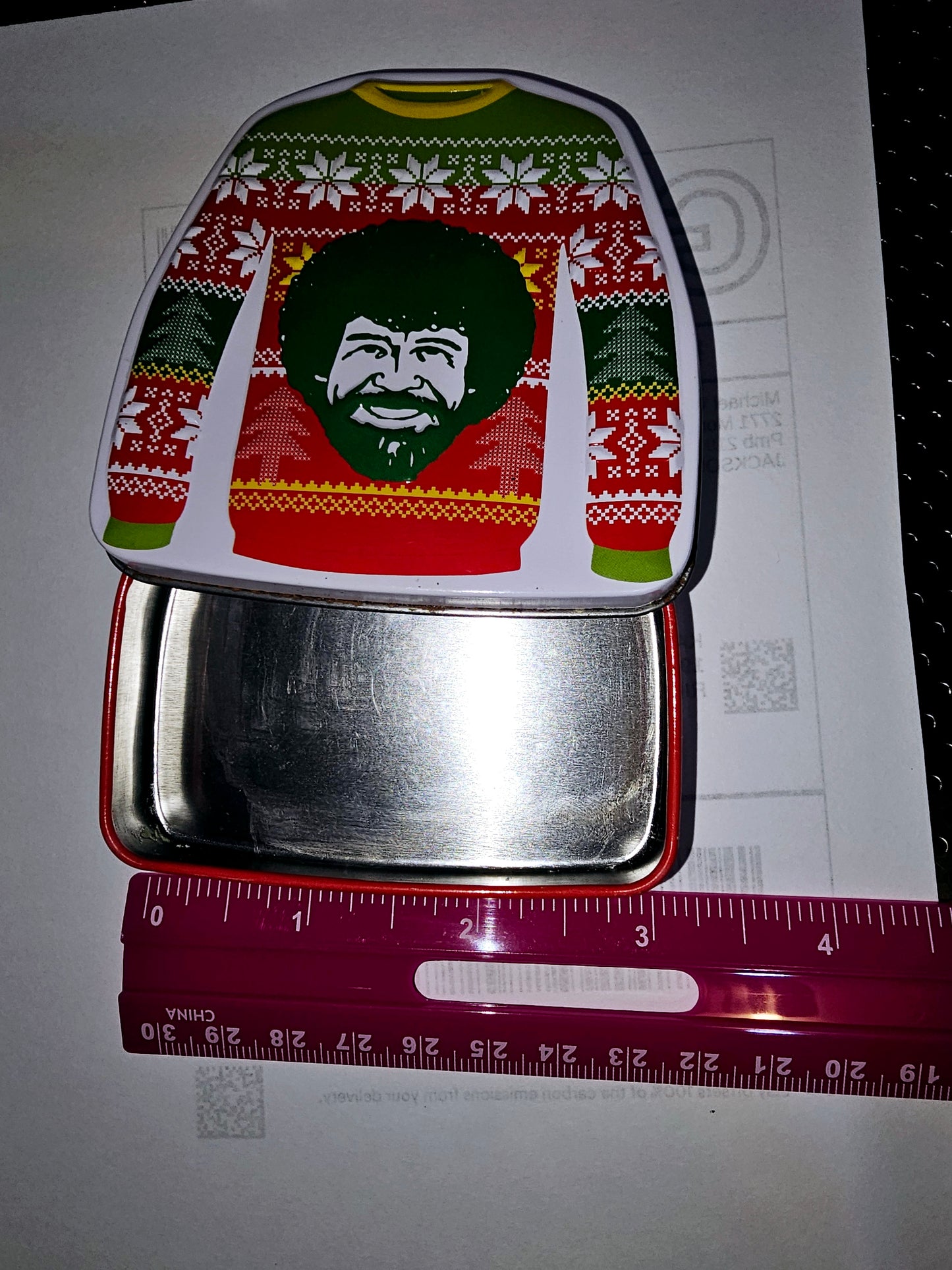 Bob Ross tin