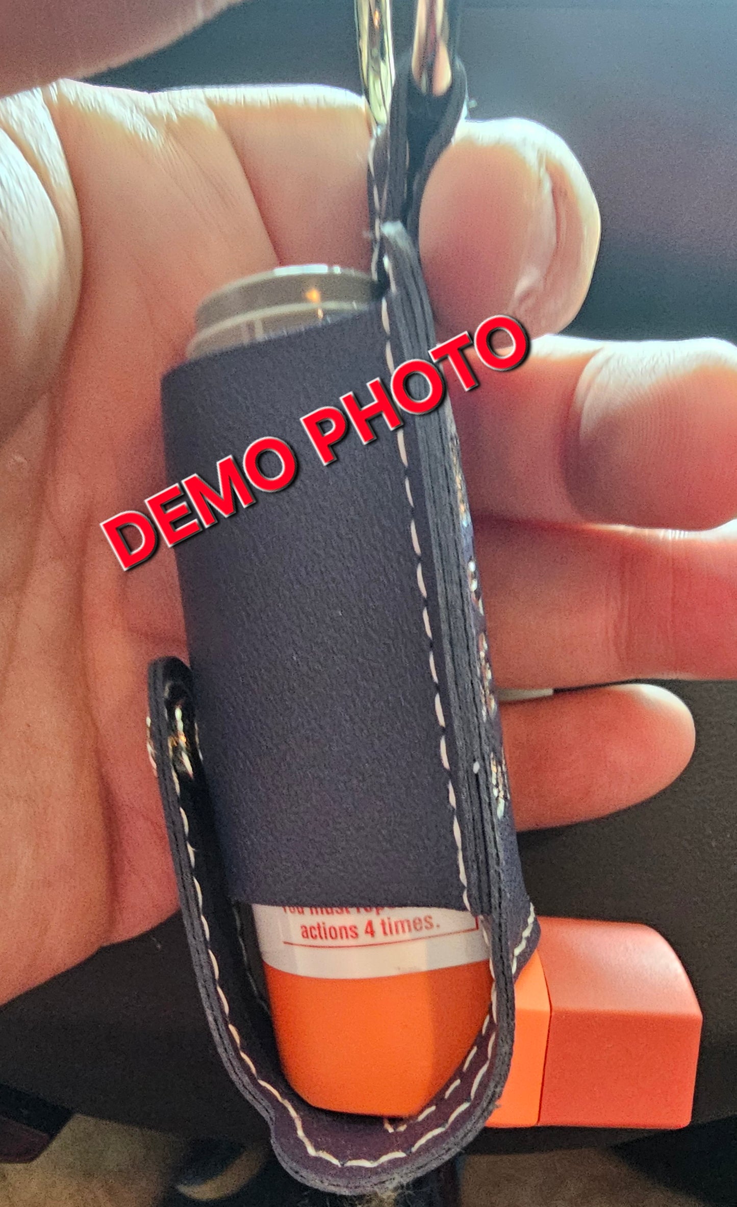 Holster keychain for inhaler