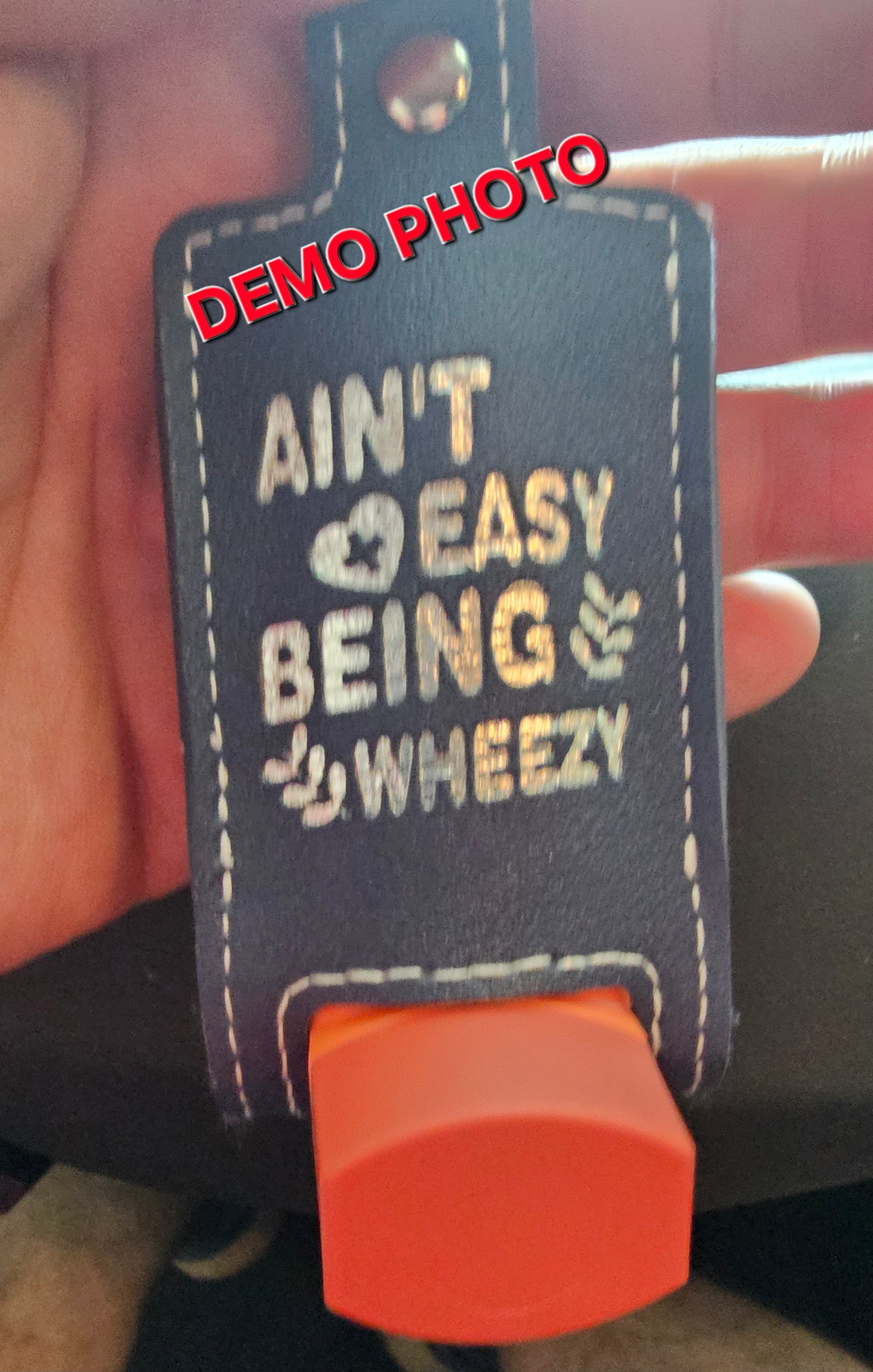 Holster keychain for inhaler