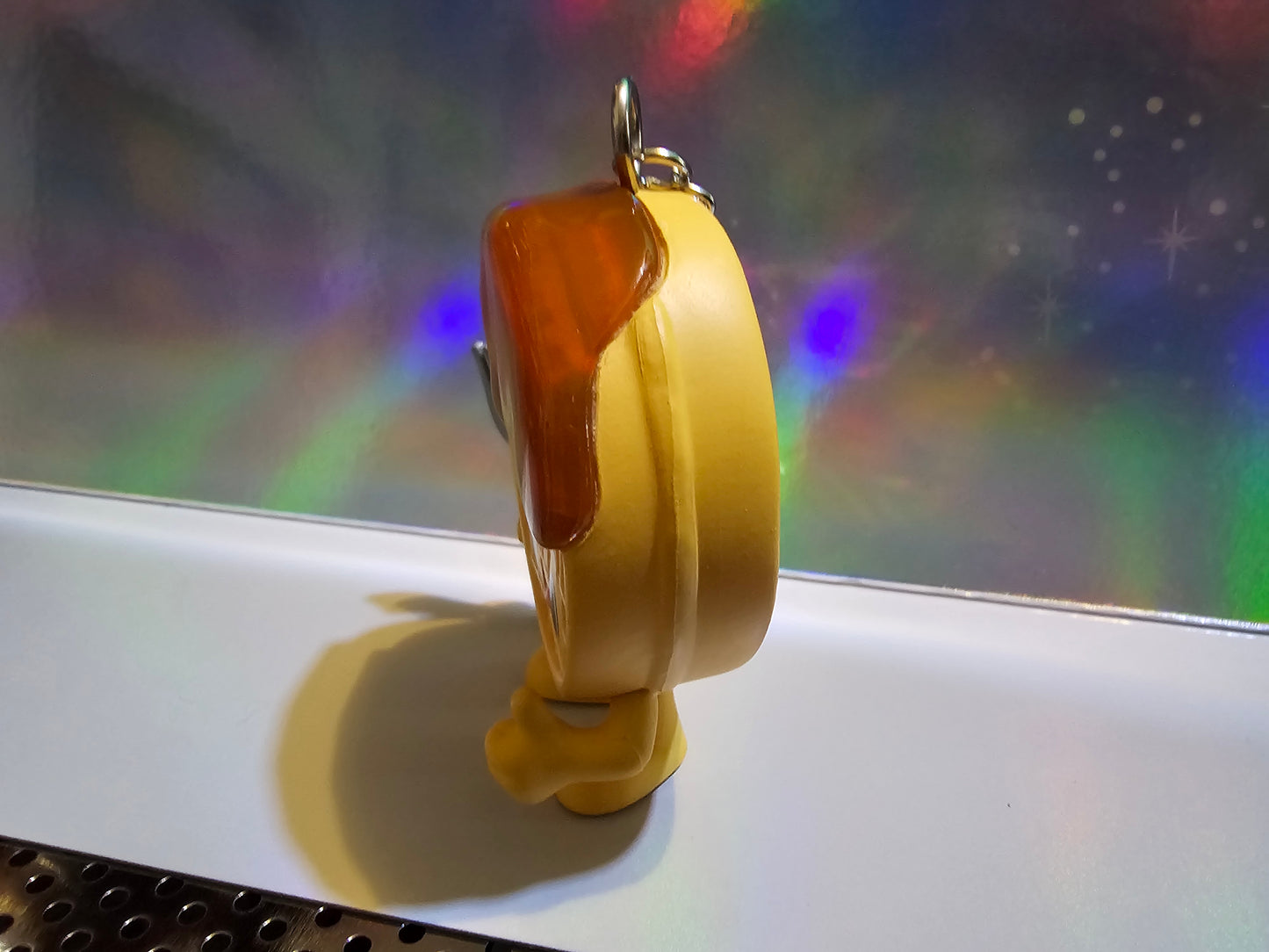 Eggo the waffle keychain