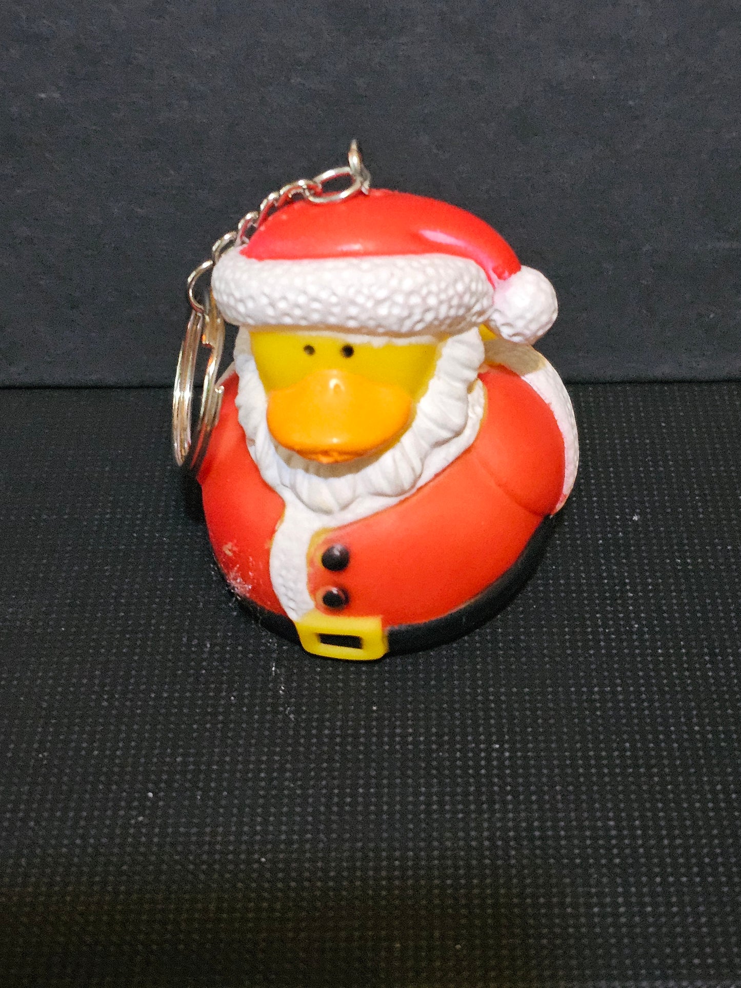 Santa duck keychain (in suit)