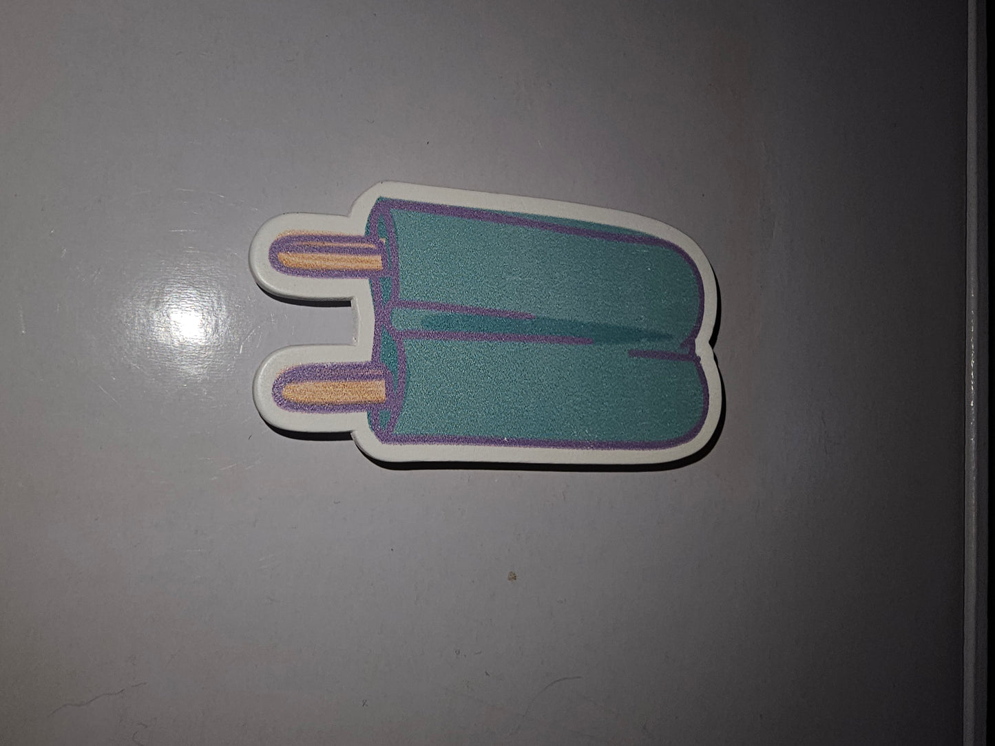 Popcicle magnet - blue