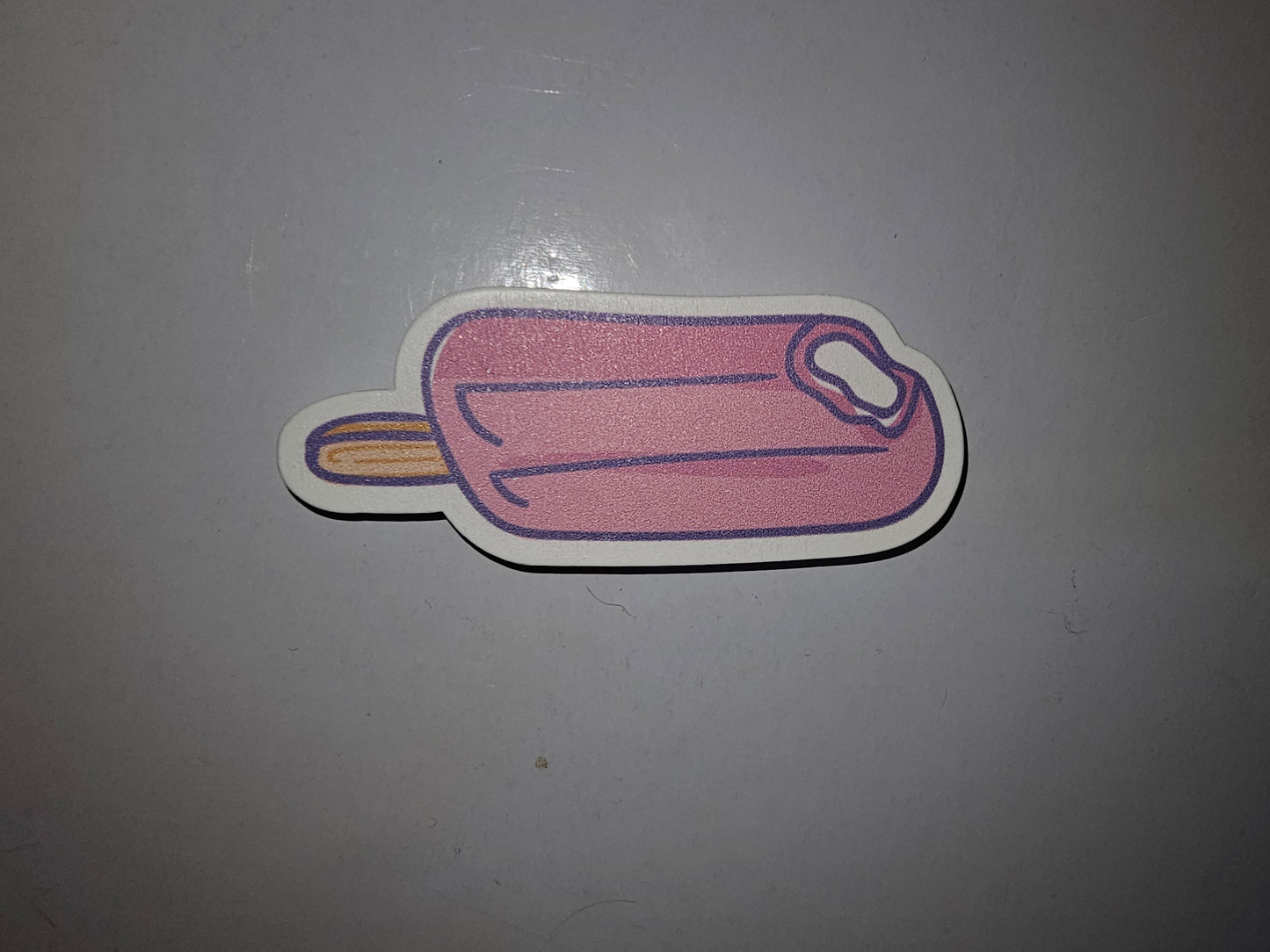 Popcicle magnet - pink