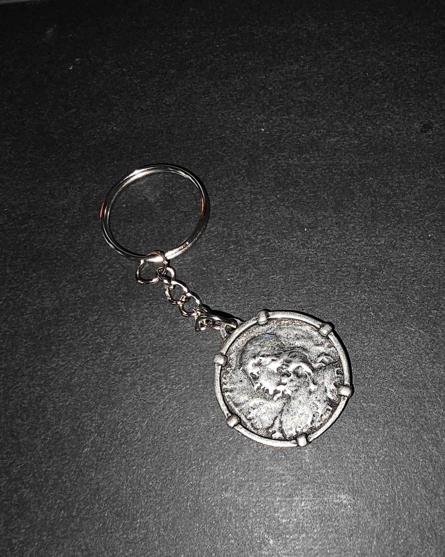 Joan of Arc pendant keychain