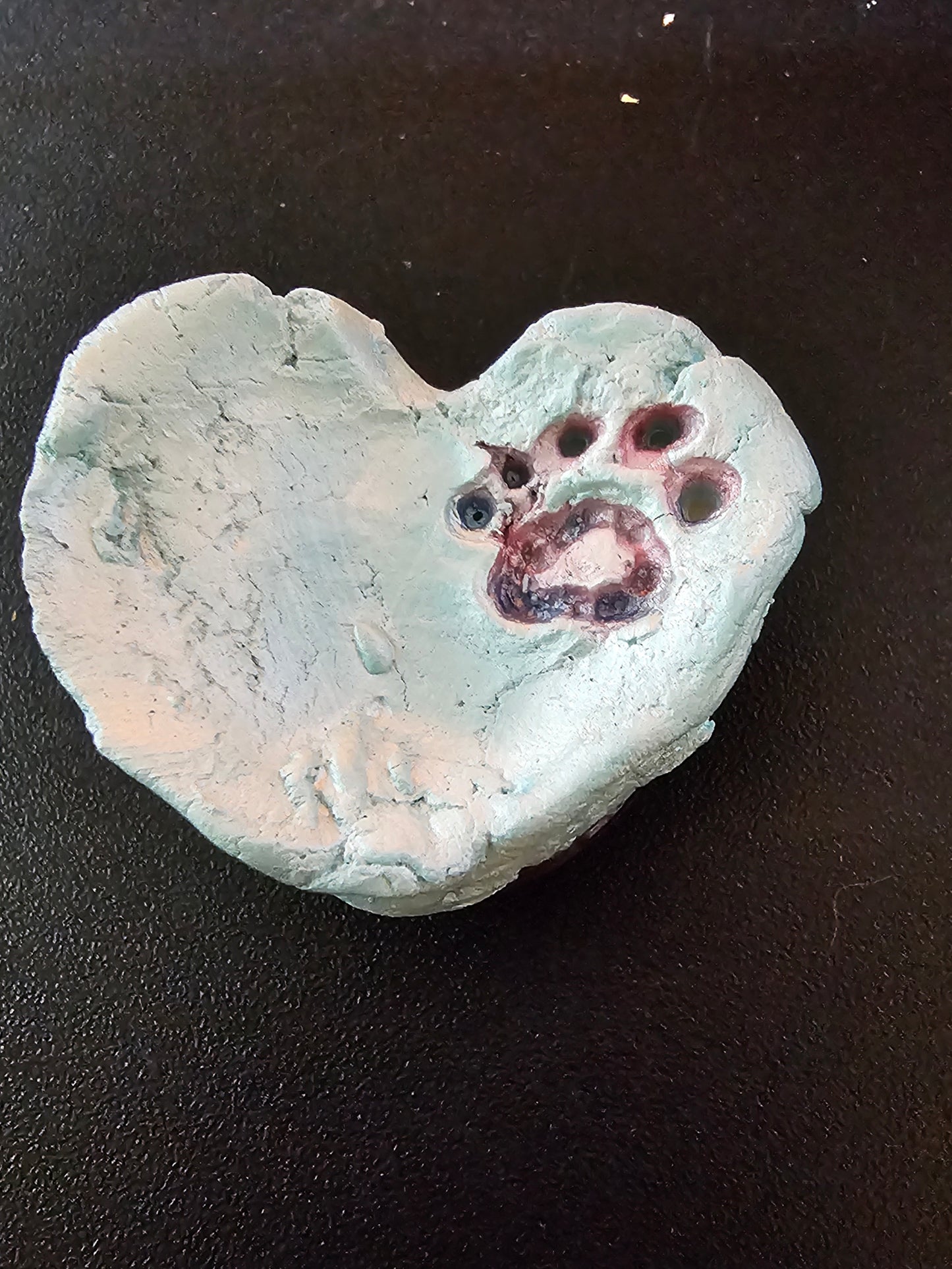 Heart with Paw print magnet