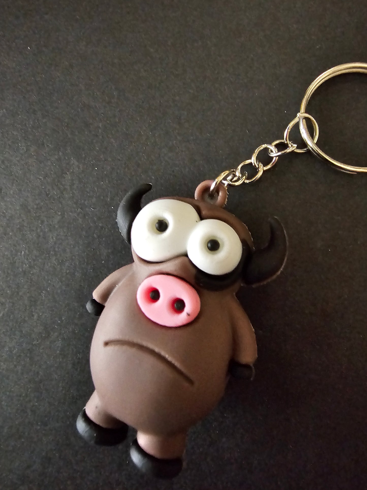Bull keychain