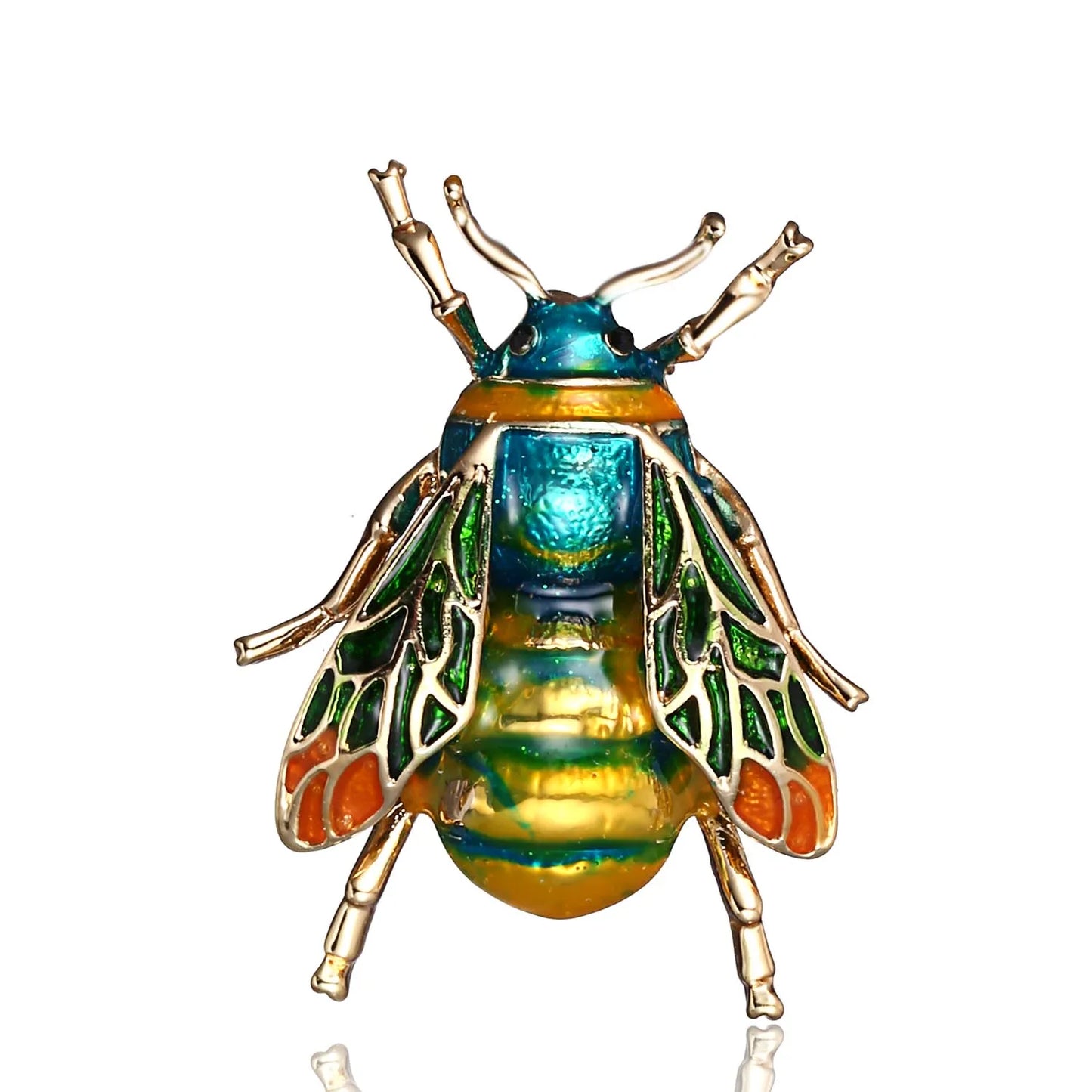 Vintage Enamel Crystal Rhinestone Bee Brooch Jewelry Wholesale