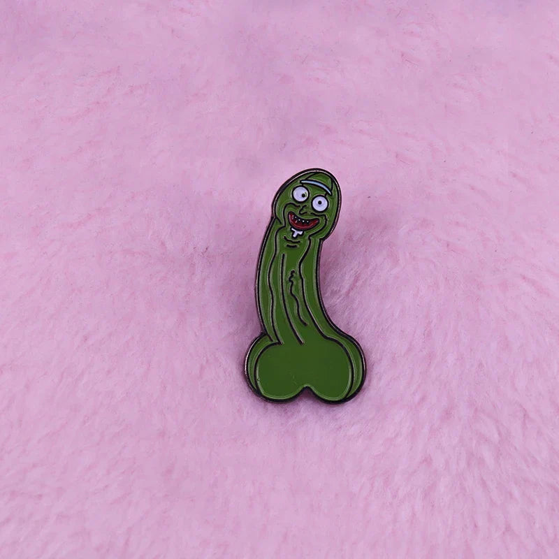 Dickle Rick Cartoon Lapel Pin Collection