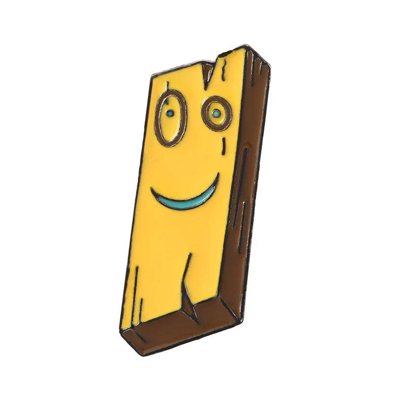 Jonny and Plank Enamel Pin Cartoon Brooch Lapel Pin Jewelry Gift