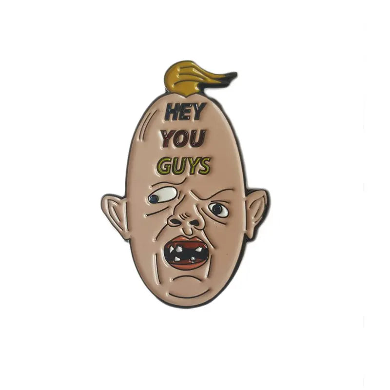 Goonies Sloth Hey You Guys Enamel Pin Retro 80s Badge