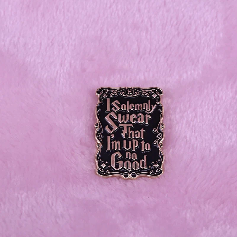 Marauders Map Pin Badge - I Solemnly Swear Mischief Managed