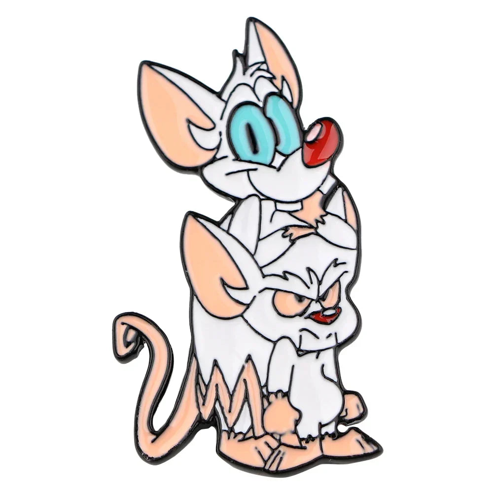 Cute Mouse Anime Enamel Pin Lapel Badge Brooch for Backpack or Clothes