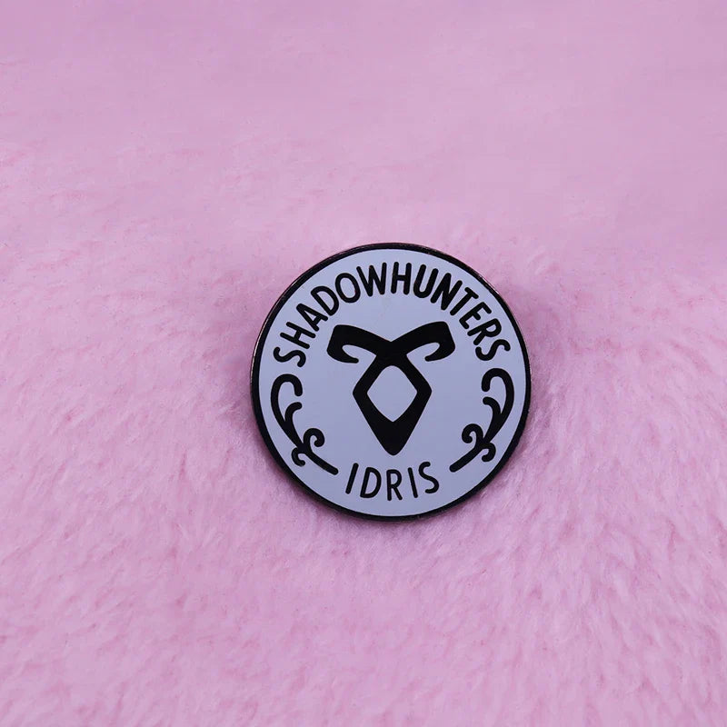 Shadowhunters Enamel Pin Mortal Instruments Stele Rune Brooch