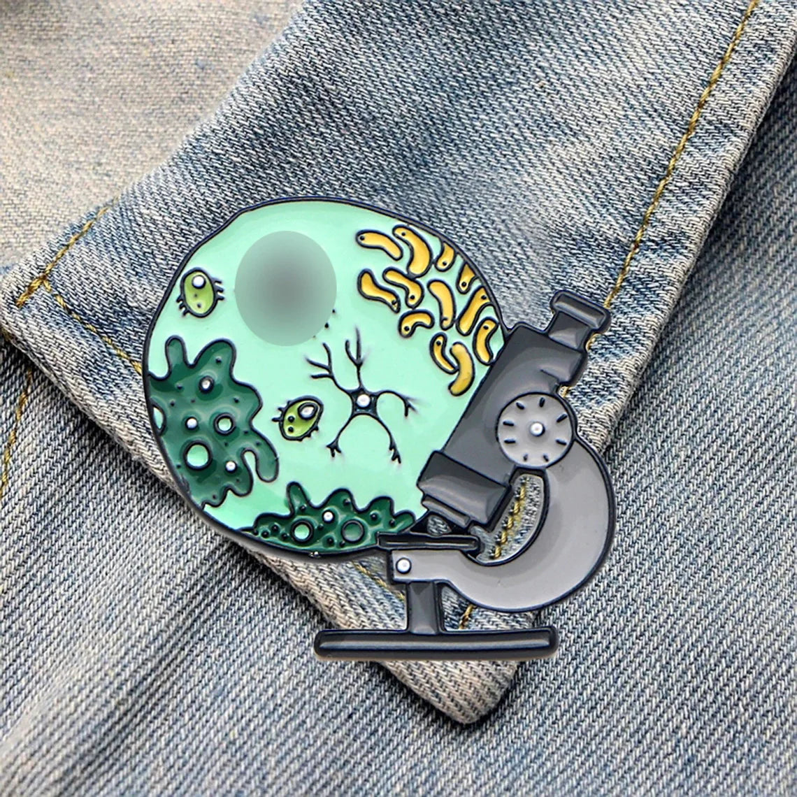 DZ438 Magnifier Enamel Pin Brooch Badge Doctor Nurse Jewelry