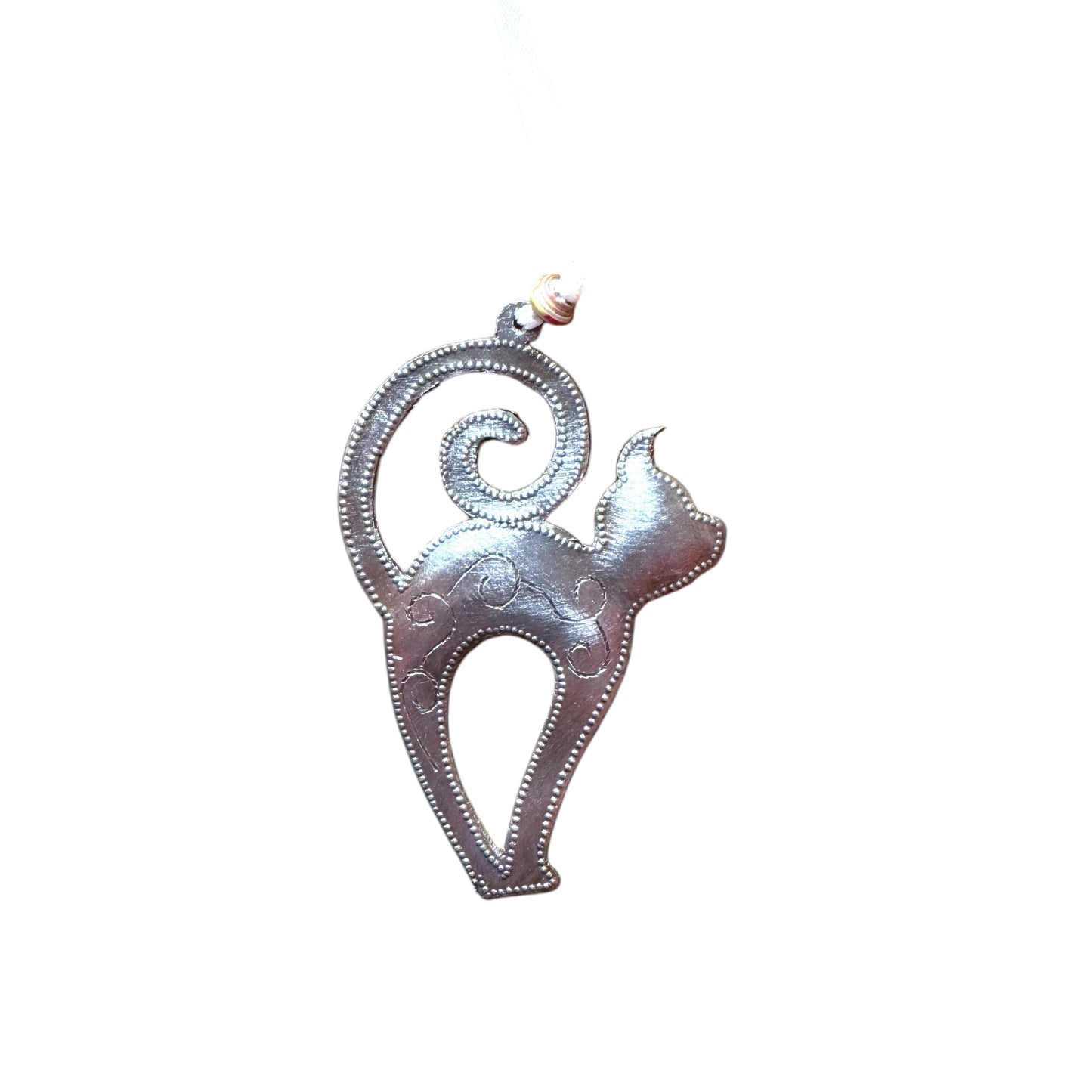 Stretching Kitty Ornament