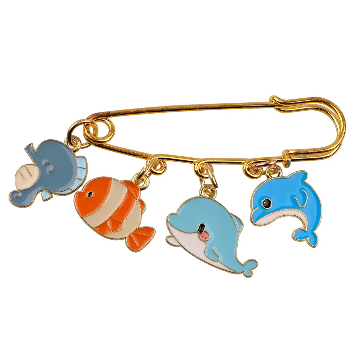 Dolphin Enamel Pin Brooch for Backpacks and Clothes Jewelry Gifts