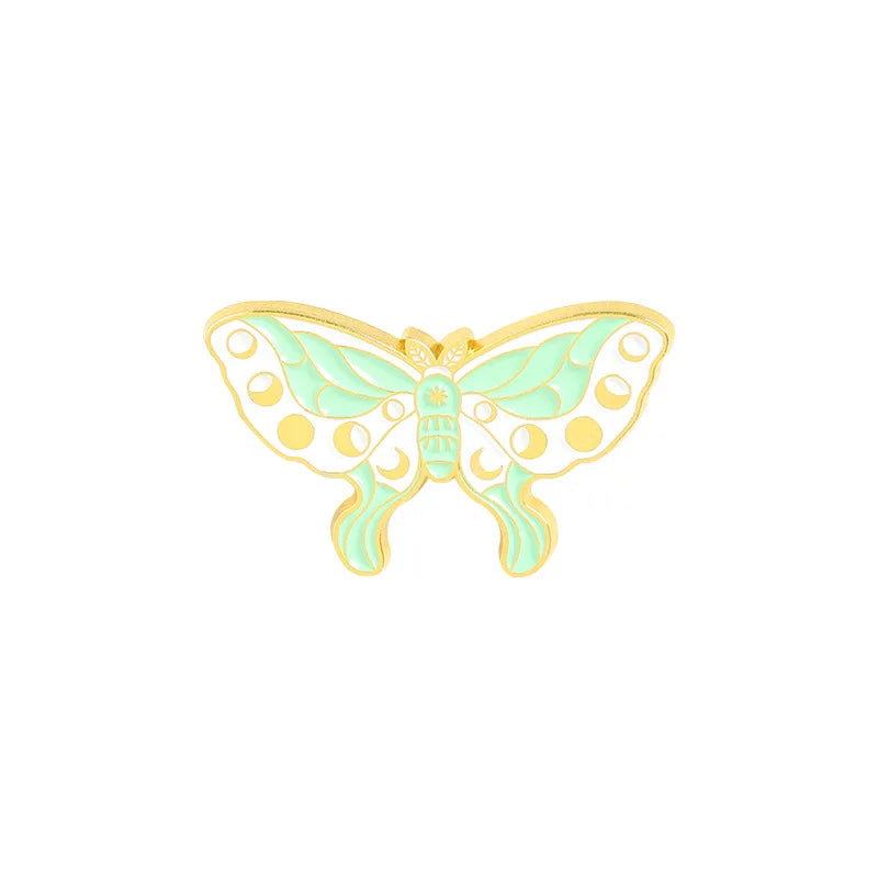 Butterfly Enamel Lapel Pins Star Moon Brooch Backpack Badges Jewelry Gifts