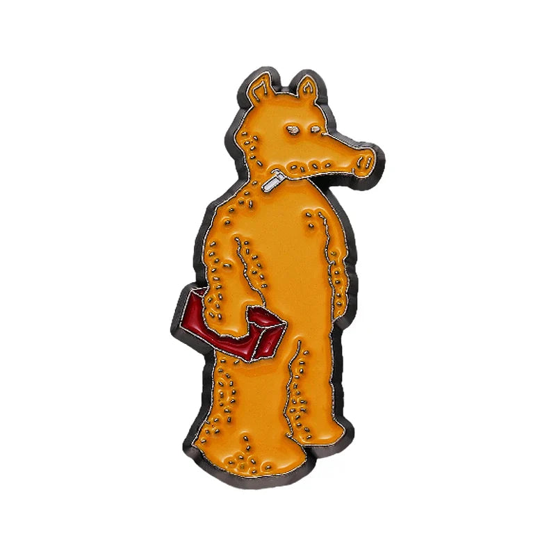 Cartoon Anteater Hip-hop Enamel Pin Badge