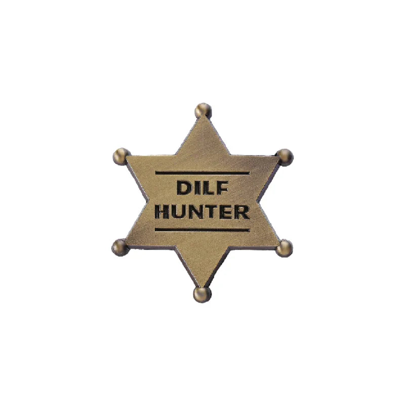 Vintage Sheriff Badge Pin Western Police Lapel Brooch Kids Christmas Gift