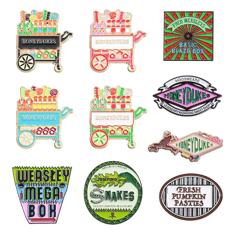 Magic World Enamel Pins Cartoon Anime Fantasy Brooch Lapel Badge Jewelry Gifts