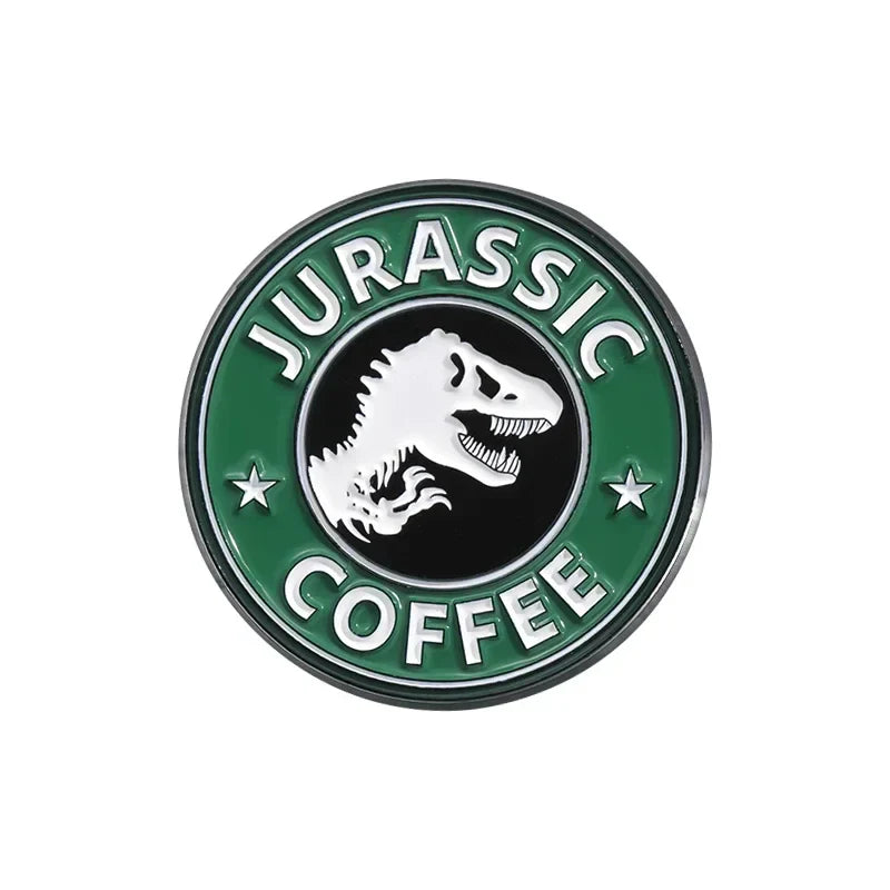 Coffee Enamel Pins Sad Girls Club Witch Dog Brooches Lapel Badge Backpack Accessories Jewelry Gift