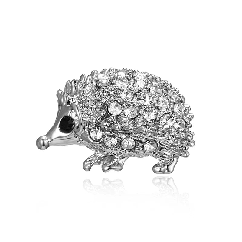Vintage Rhinestone Black Cat Brooch Lapel Pin Jewelry Gift