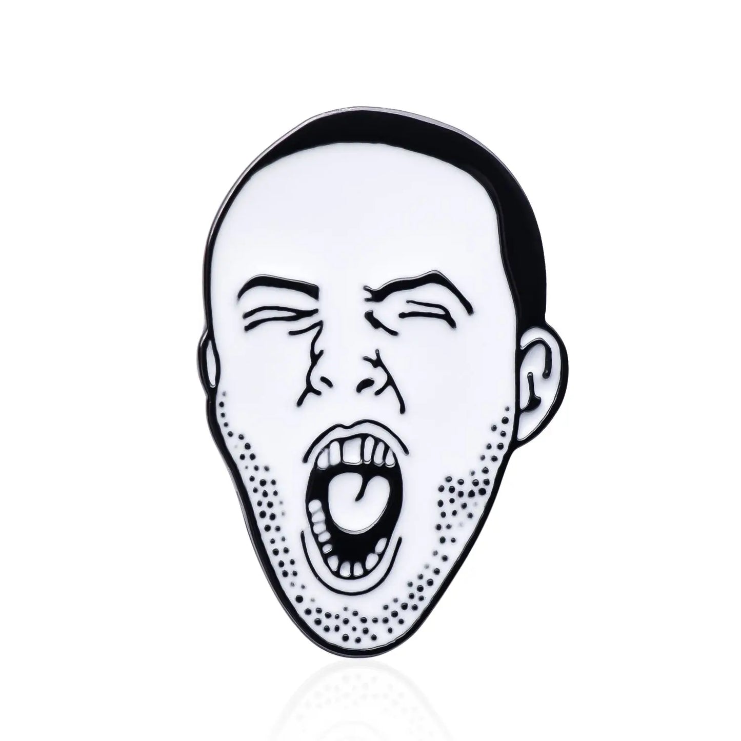 Rapper Mac Brooch Hip Hop Punk Enamel Pin Memorial Jewelry