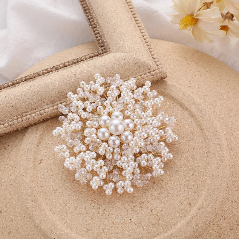 Pearl Brooch for Women - Elegant Lapel Pin Jewelry Accessory