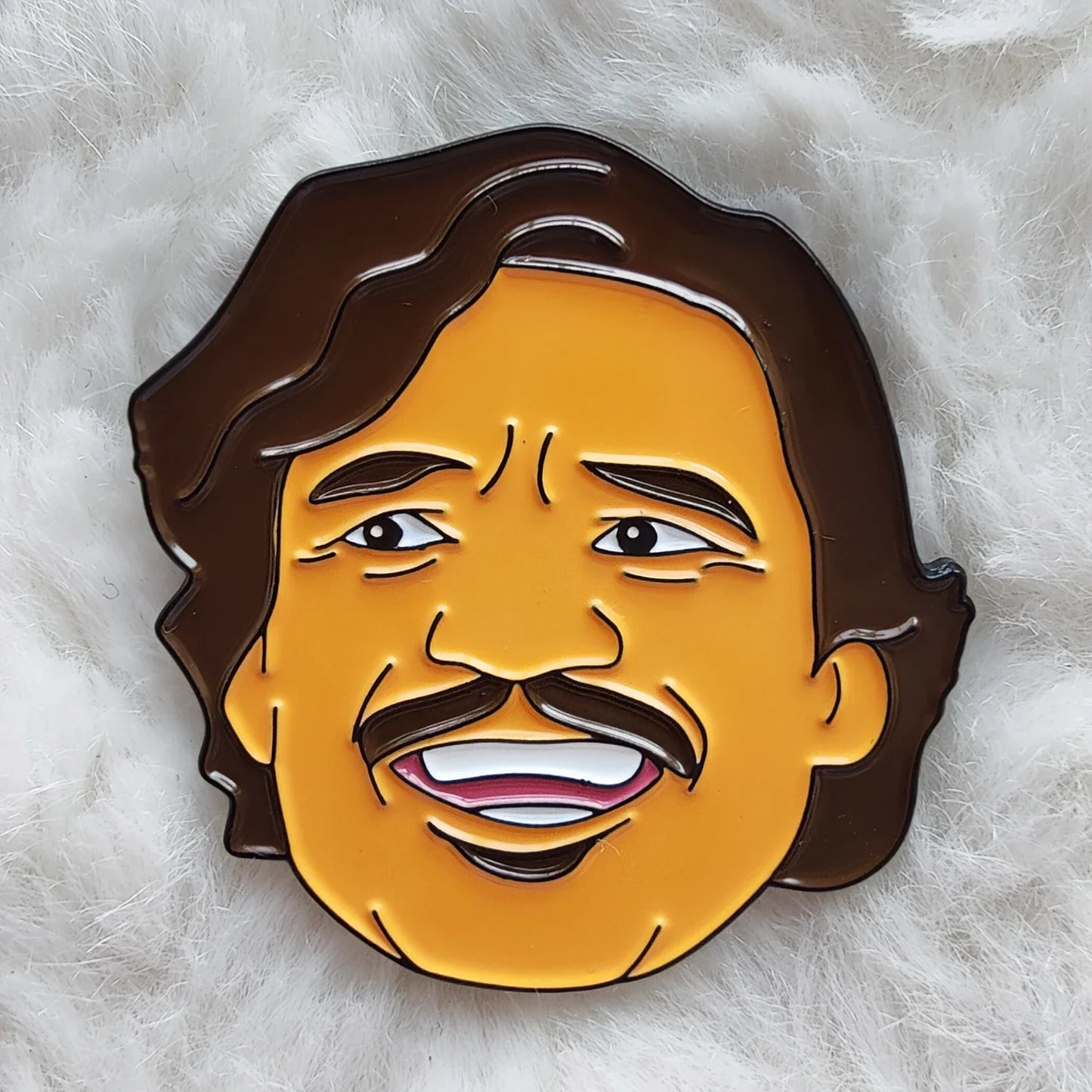 Pedro Pascal Enamel Pin Lapel Brooch