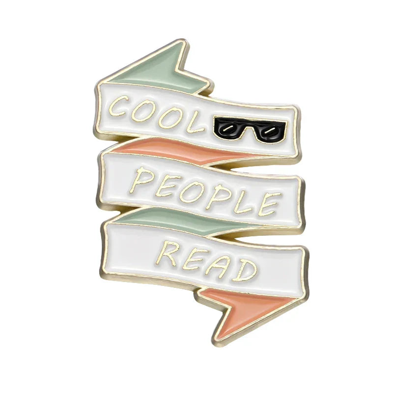 ONE MORE CHAPTER Enamel Pins Cartoon Book Flower Brooch Jewelry Gift