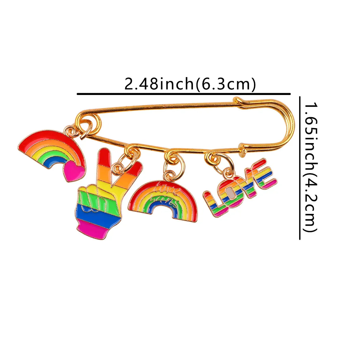 Rainbow Enamel Pin Cartoon Lapel Brooch for Backpacks and Clothes Jewelry Gifts