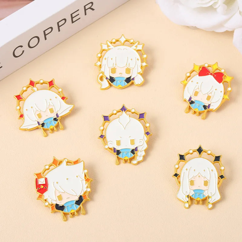 Funny Game Enamel Pins Cute Cartoon Brooch Lapel Badges Metal Jewelry Gifts for Gaming Fans