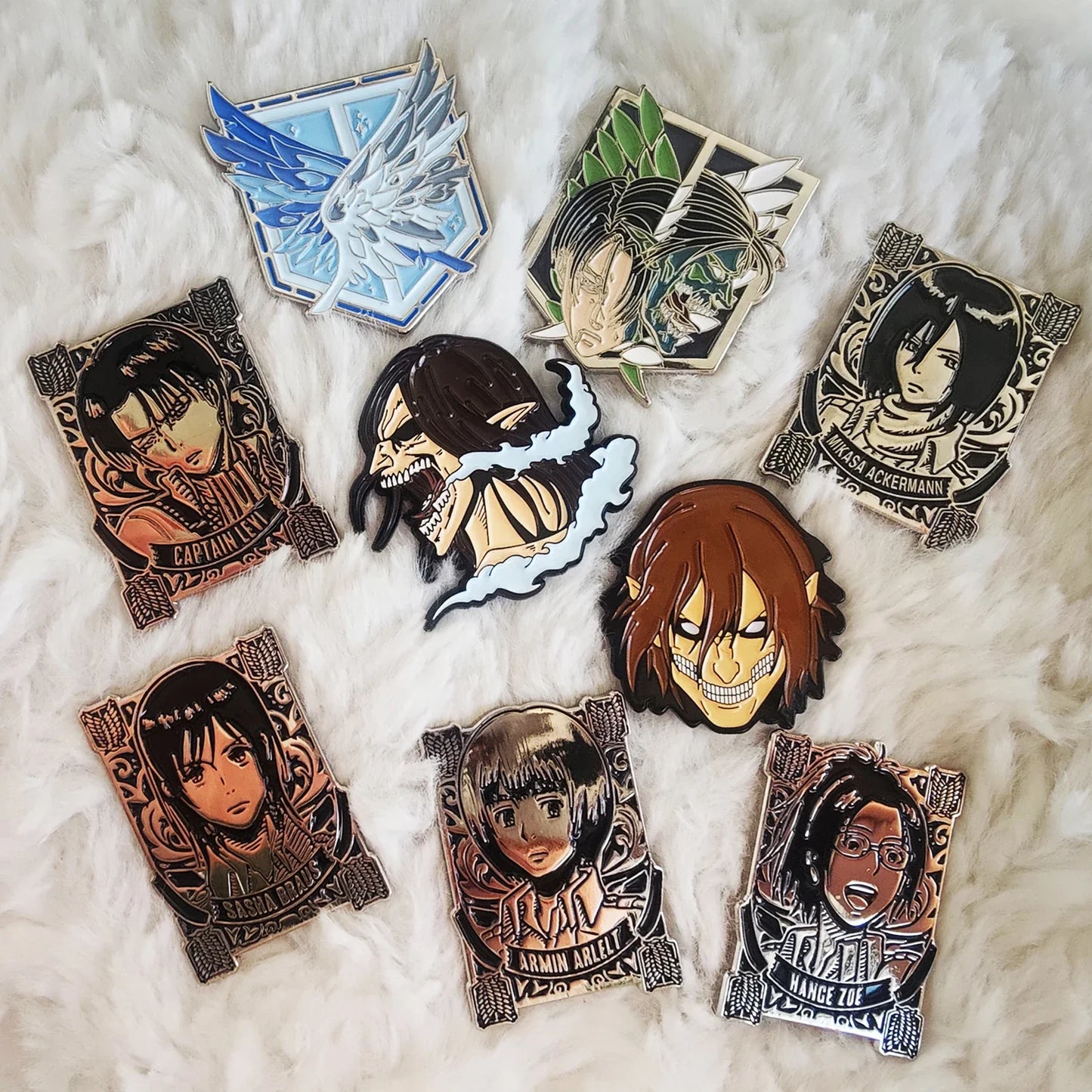 Attack On Titan Levi Ackerman Enamel Pin Lapel Brooch