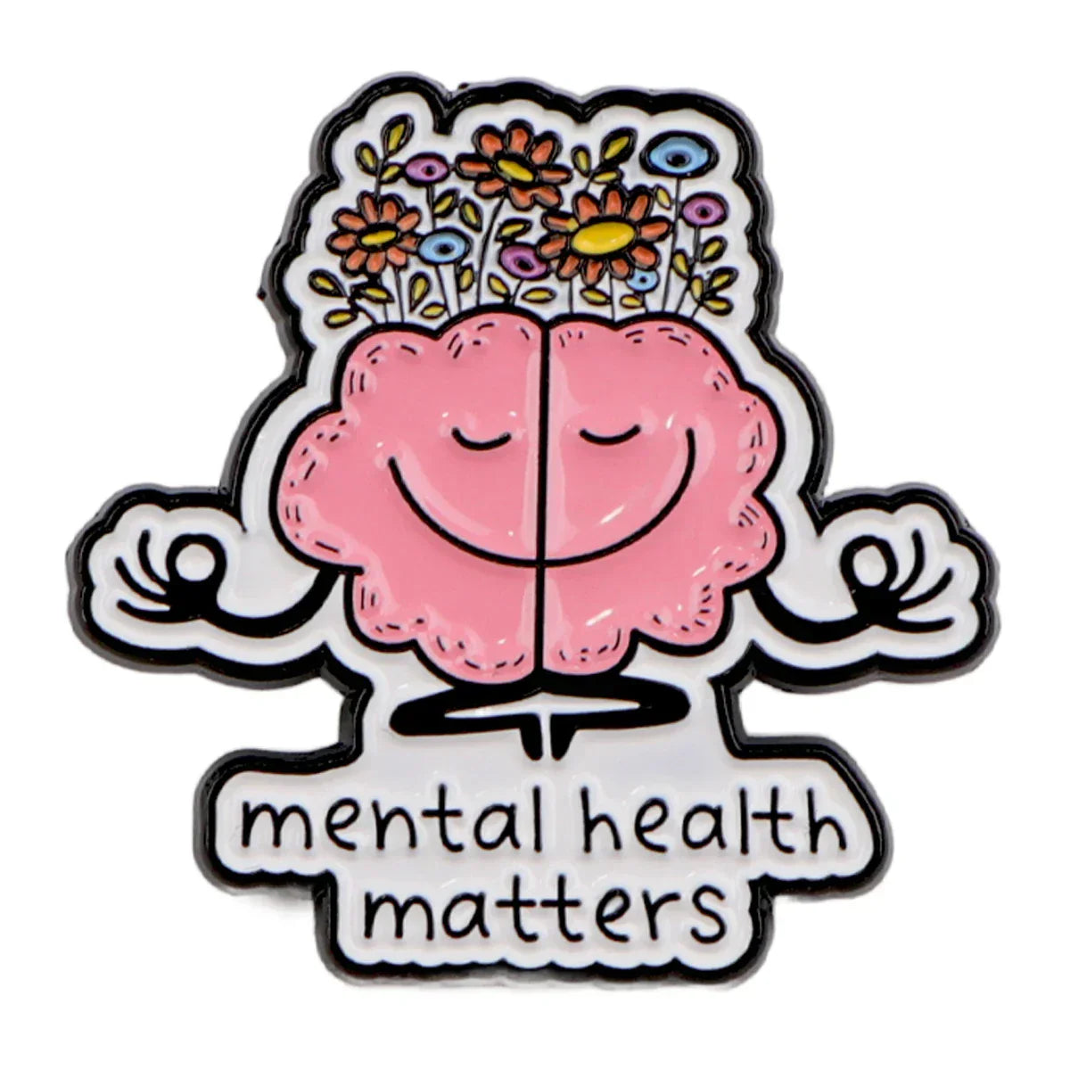 Mental Health Enamel Pin Badge for Backpack or Clothes