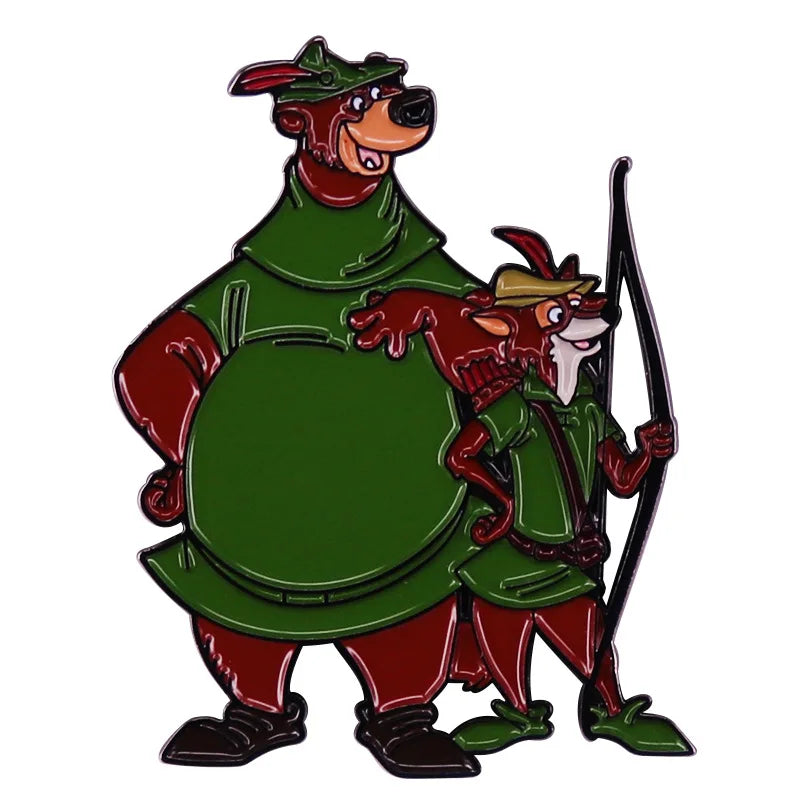 Enamel Pin Funny Robin Hood Lapel Badge Brooch Jewelry Fashion Accessories