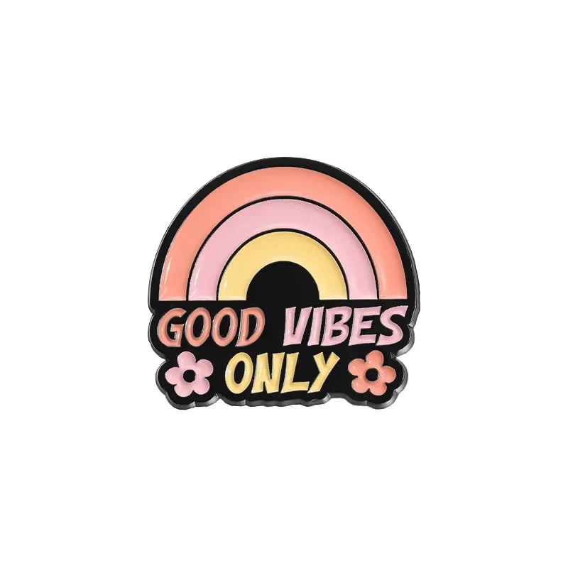 Cute Sloth Enamel Pins - Funny Good Vibes Summer Brooches Lapel Badges Jewelry Gift