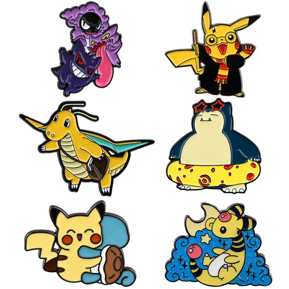 Anime Character Gengar Lapel Pins Jeans Badges Brooches Jewelry Accessories Gifts