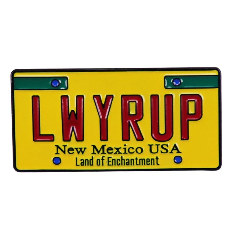 Breaking Bad LWYRUP License Plate Enamel Pin