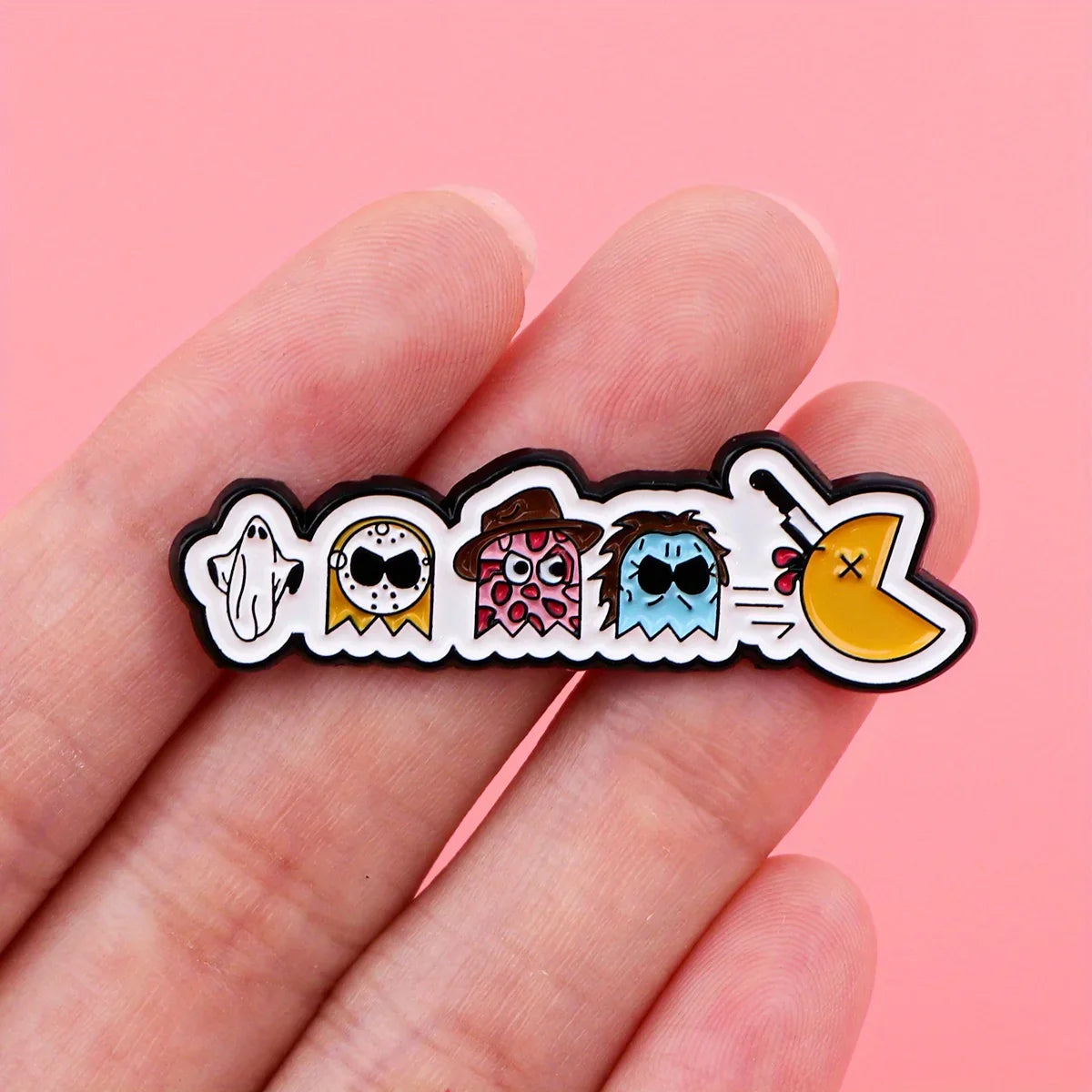 Cute Ghost Enamel Pin Halloween Lapel Badge Jewelry Gift