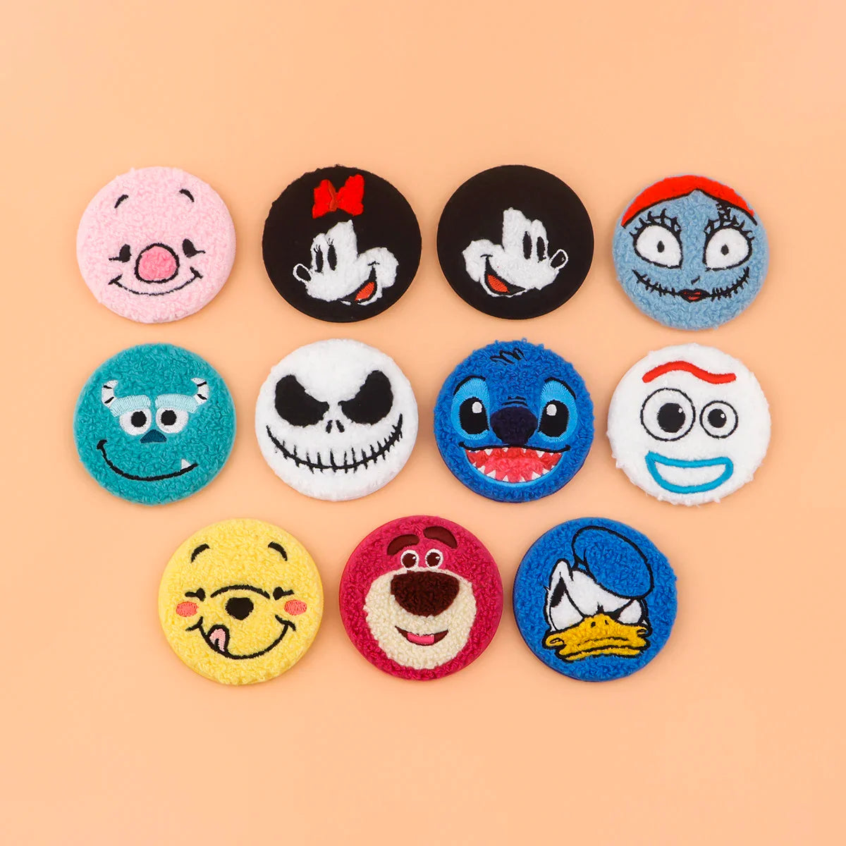 Cute Cartoon Button Pins Brooch Embroidery Lapel Badges for Clothes Backpacks Cosplay Gift