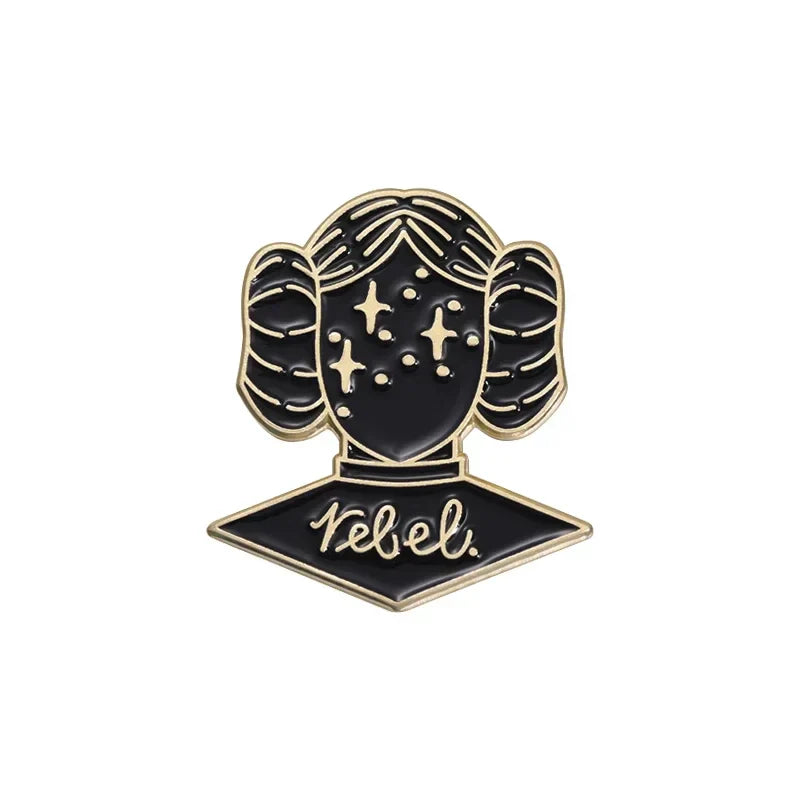 Sci-Fi Adventure Movie Enamel Pins Retro Gothic Heroine Brooch Lapel Badge Wholesale Jewelry Gift