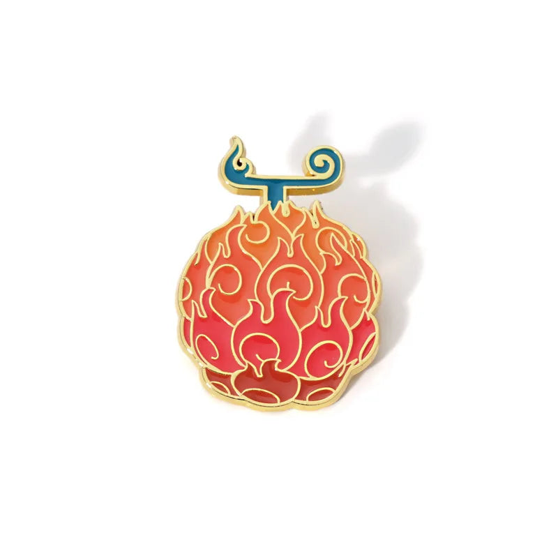 Anime Enamel Pins Cute Fruit Brooch Lapel Badge Jewelry Gifts
