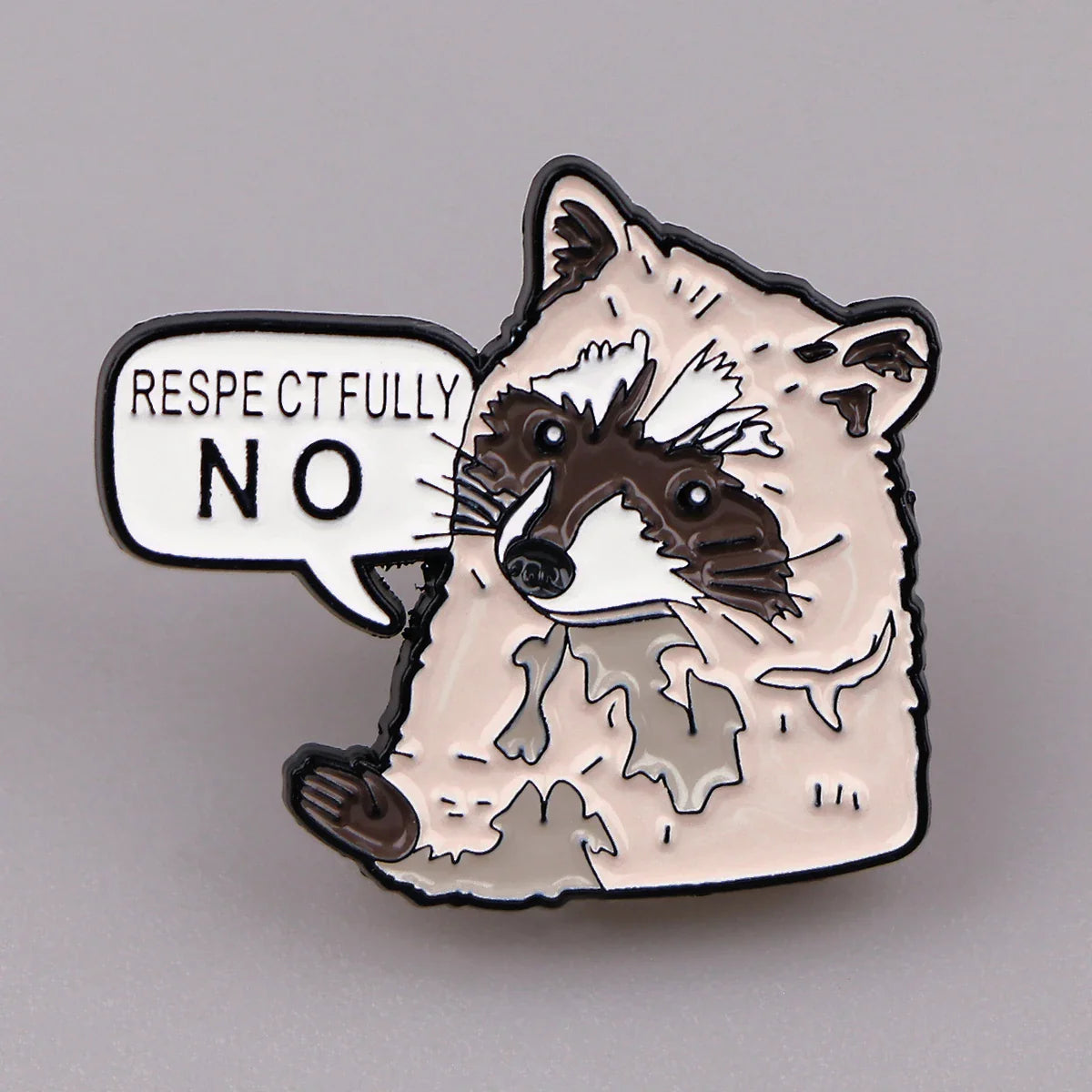 Raccoon Brooch Lapel Pins for Women Backpack Accessories Gift