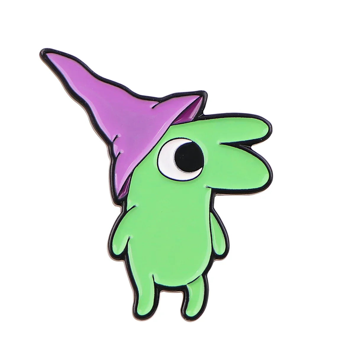 Cartoon Character Enamel Pins Green Brooches Student Backpack Lapel Badges Fashion Jewelry Gifts