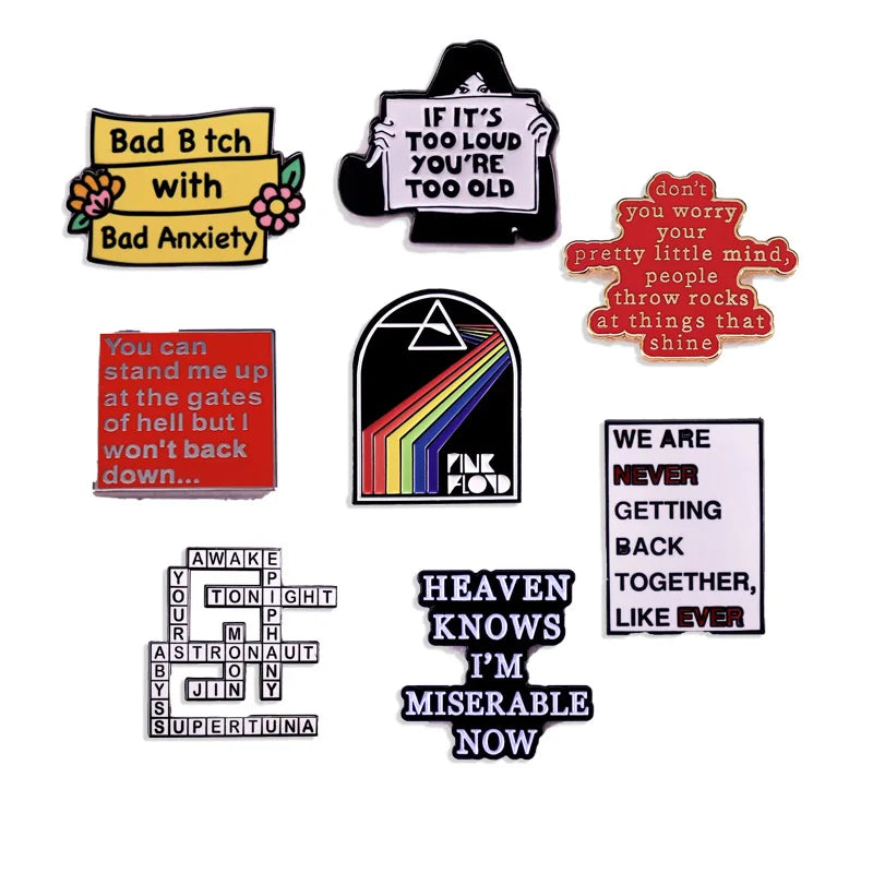 Rock Band Enamel Pin Album Badge Brooch Jewelry Gift Accessories Wholesale