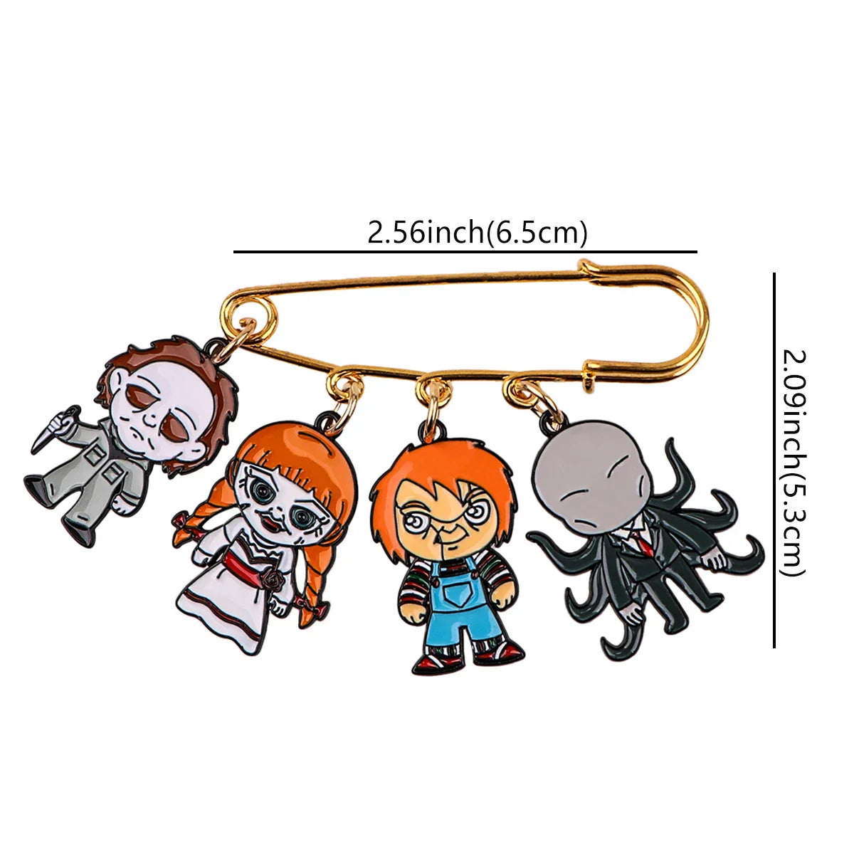 Halloween Horror Movie Enamel Pins Brooches for Clothing Backpack Lapel Badges Jewelry Gifts