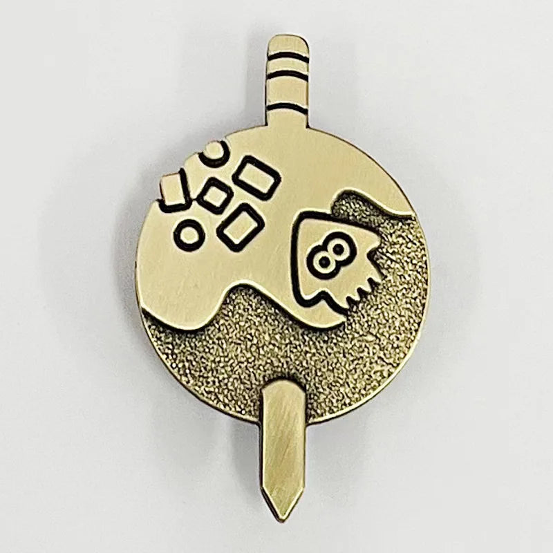 Splatoon Inkling Squid Brooch Lapel Pin Game Logo Badge Jewelry Gift