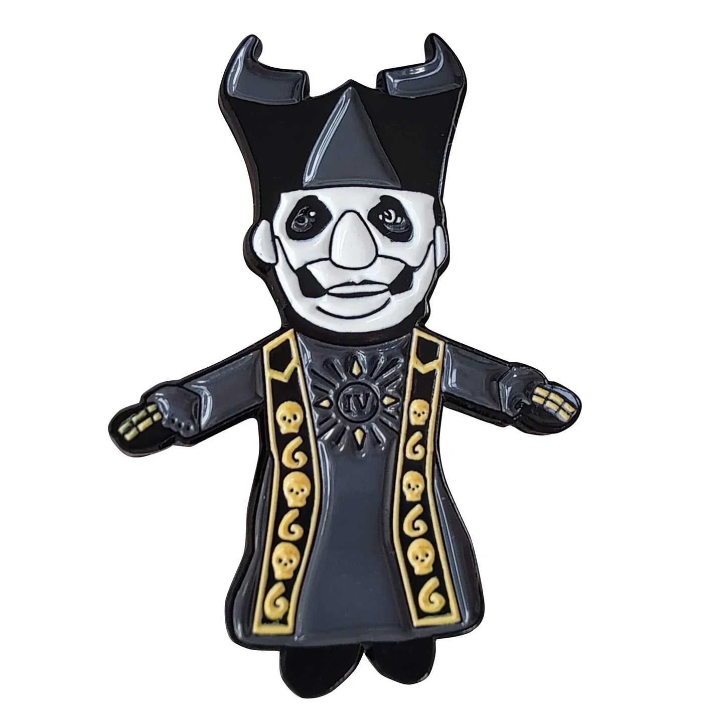 Ghost Band I Heart Papa Enamel Pin