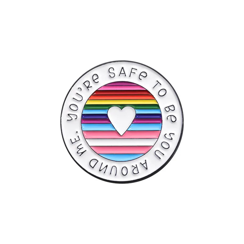 LGBT Rainbow Pride Enamel Pin Badge
