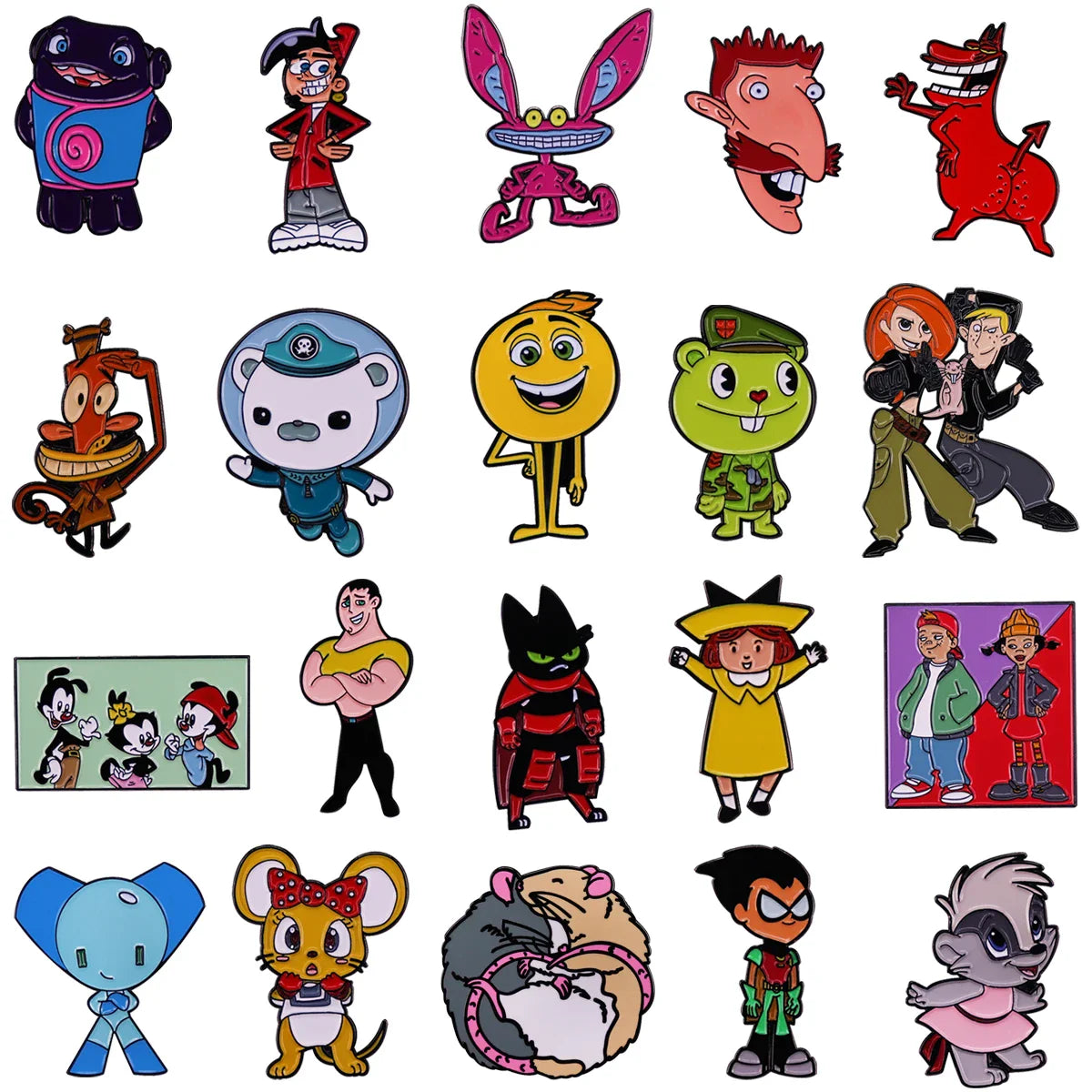 Cartoon Cool Character Enamel Pins Funny Brooches Lapel Badges Fashion Accessories Gifts